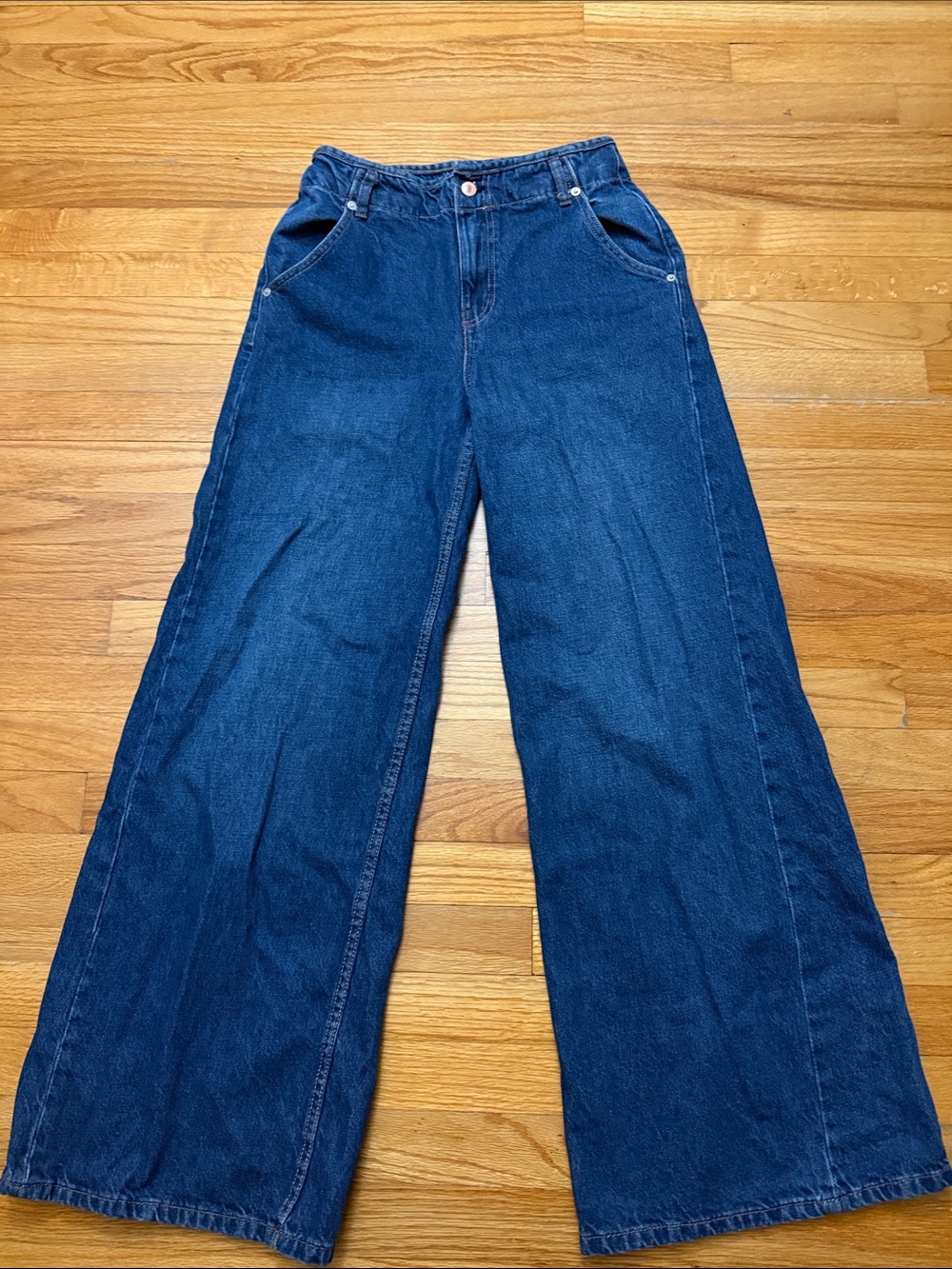 We The Free Harlow Mid- Rise Wide Leg Jeans 28 B09 - Picture 2 of 7